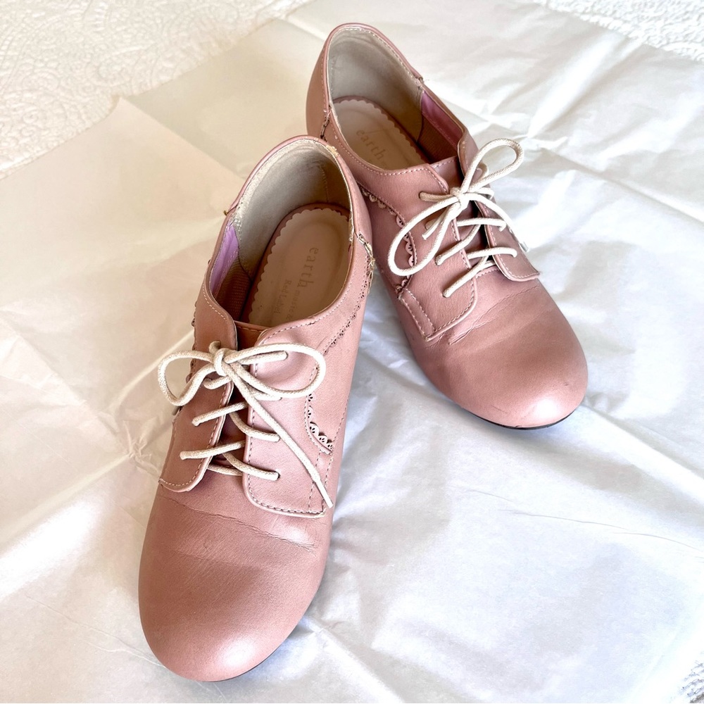 Blush pink Oxford heels